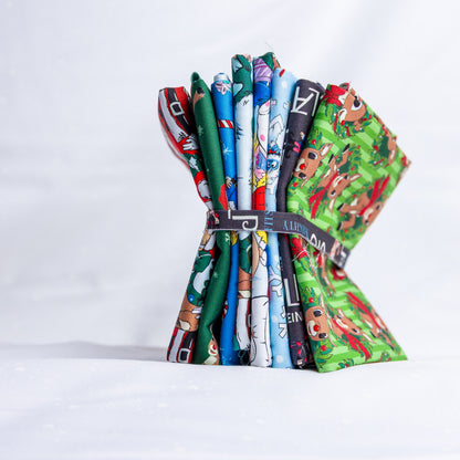 Vintage Rudolph 8pc Fat Quarter Bundle