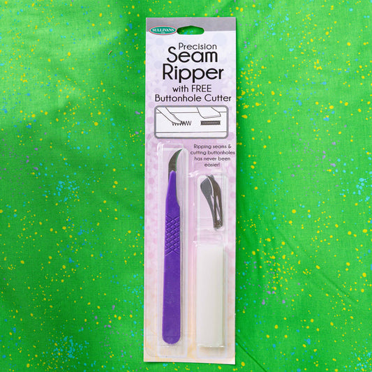 Precision Seam Ripper in Purple with Buttonhole Cutter