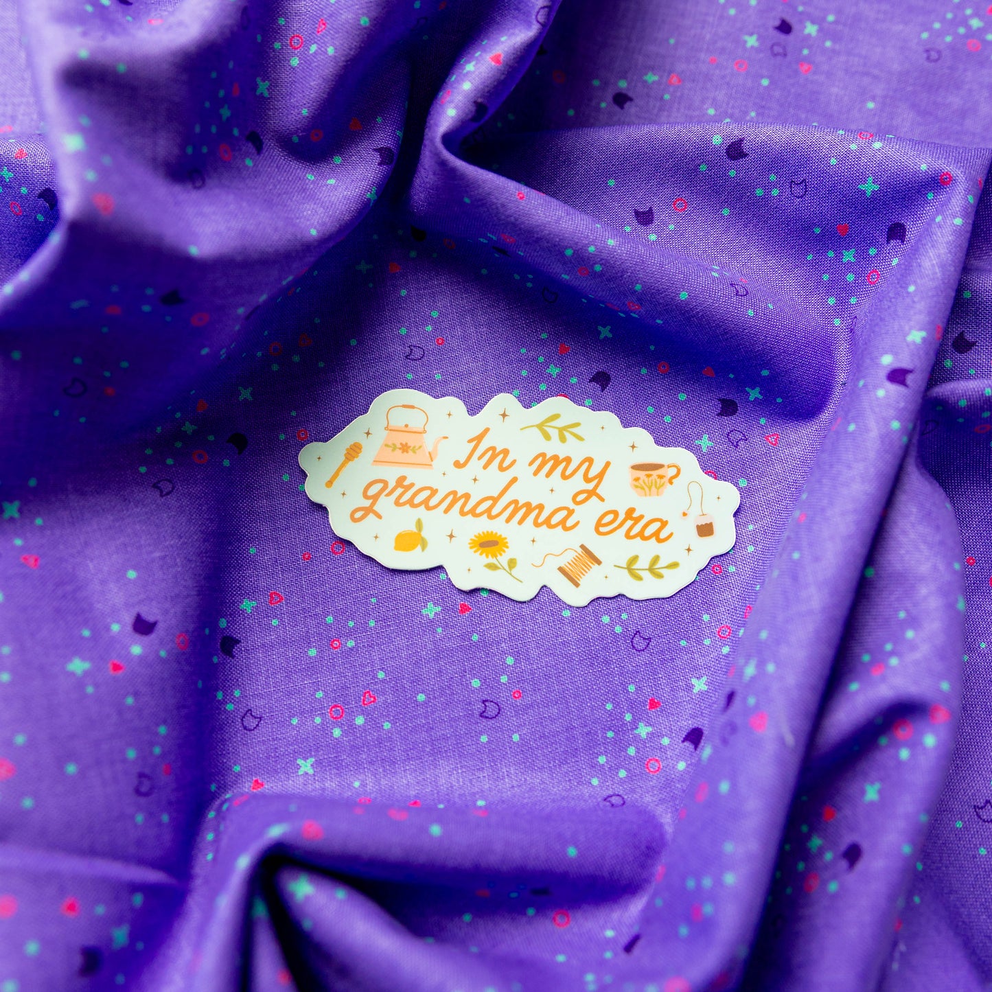 In My Grandma Era Sticker by Juju and Moxie