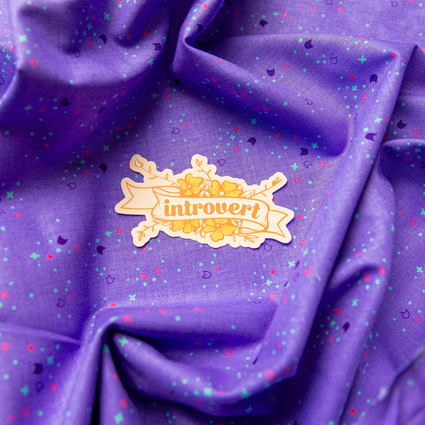 Introvert Sticker by Juju and Moxie