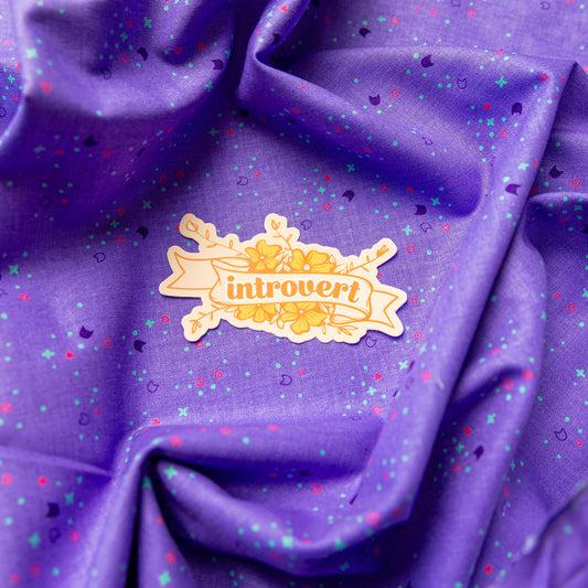 Introvert Sticker by Juju and Moxie