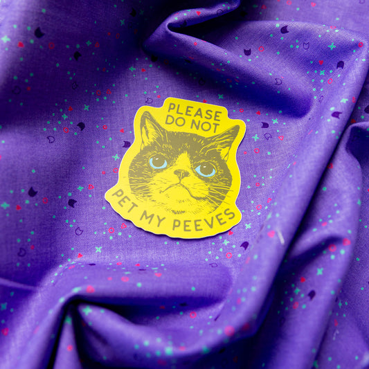 Please Do Not Pet Sticker by Juju and Moxie