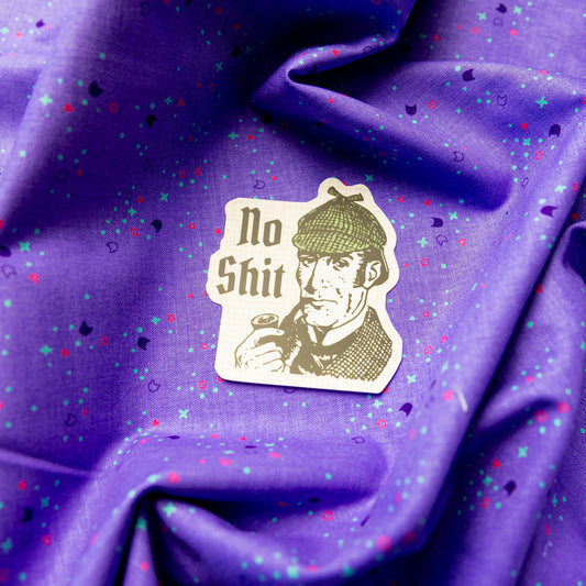 No Shit Detective Sticker by Juju and Moxie