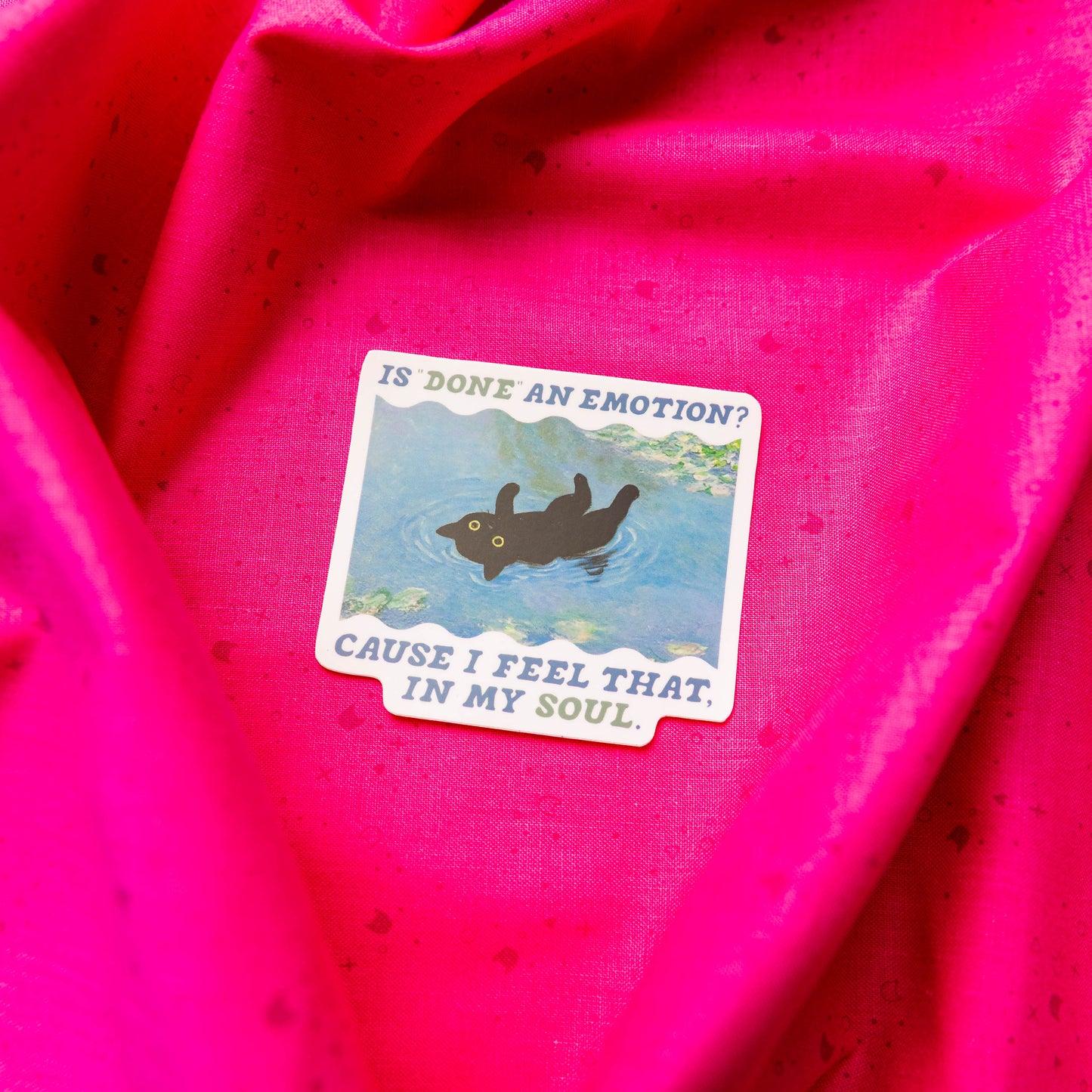 Feel That in My Soul Cat Sticker by Juju and Moxie