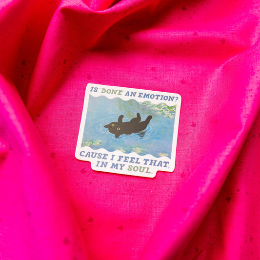 Feel That in My Soul Cat Sticker by Juju and Moxie