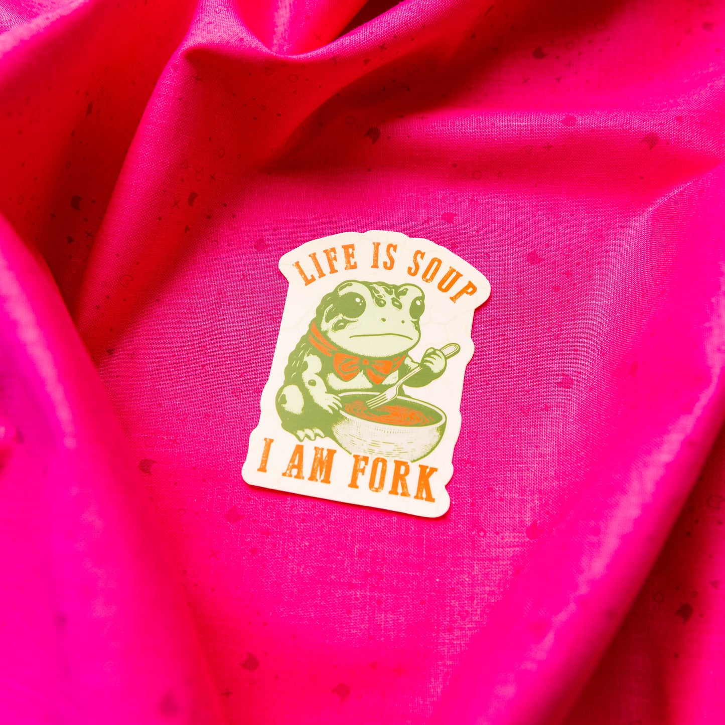Life is Soup Frog Sticker by Juju and Moxie