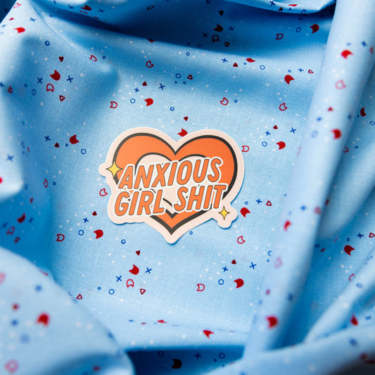 Anxious Girl Sticker by Juju and Moxie