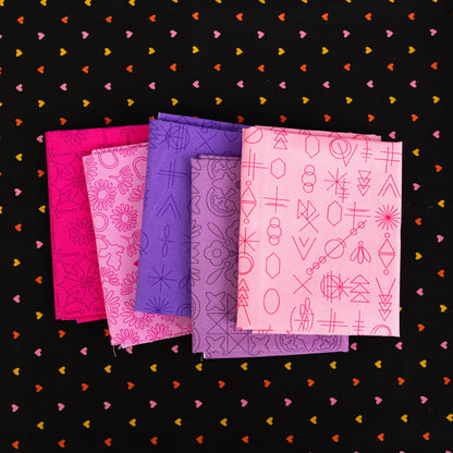 Princess Donut 5 Piece Fat Quarter Bundle
