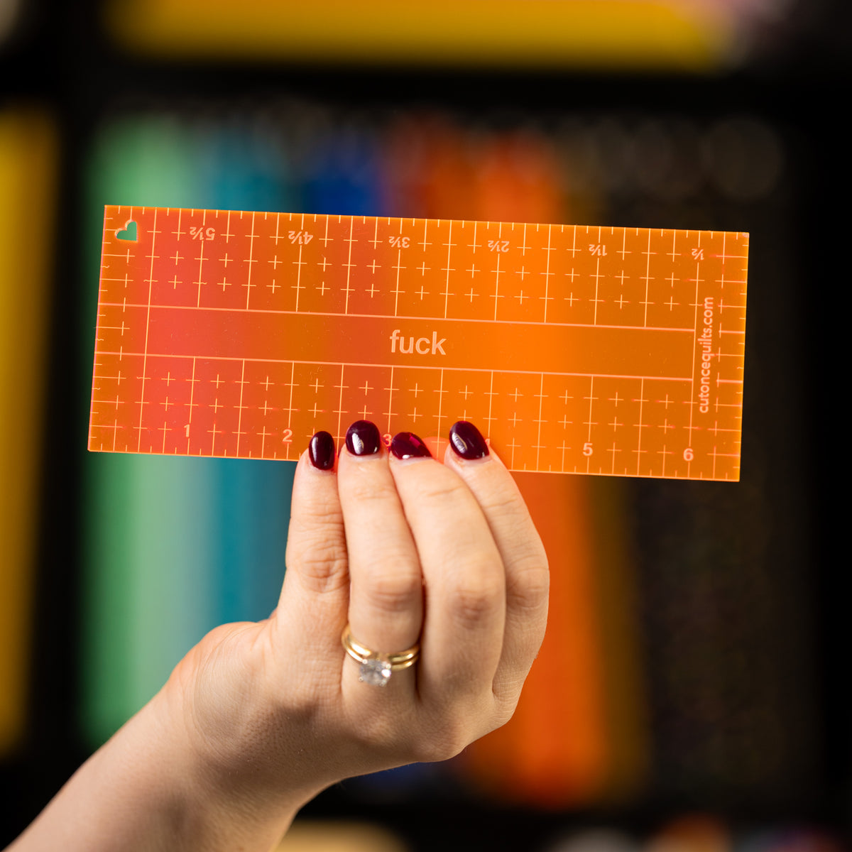 Neon 6.5" Rulers by Cut Once Quilts
