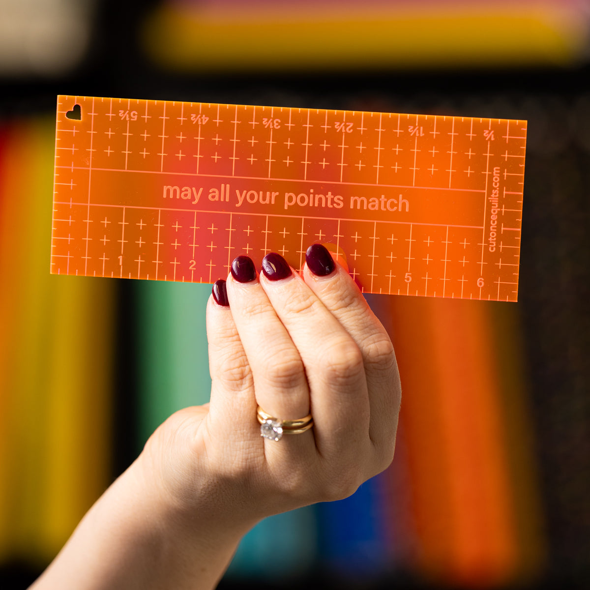 Neon 6.5" Rulers by Cut Once Quilts