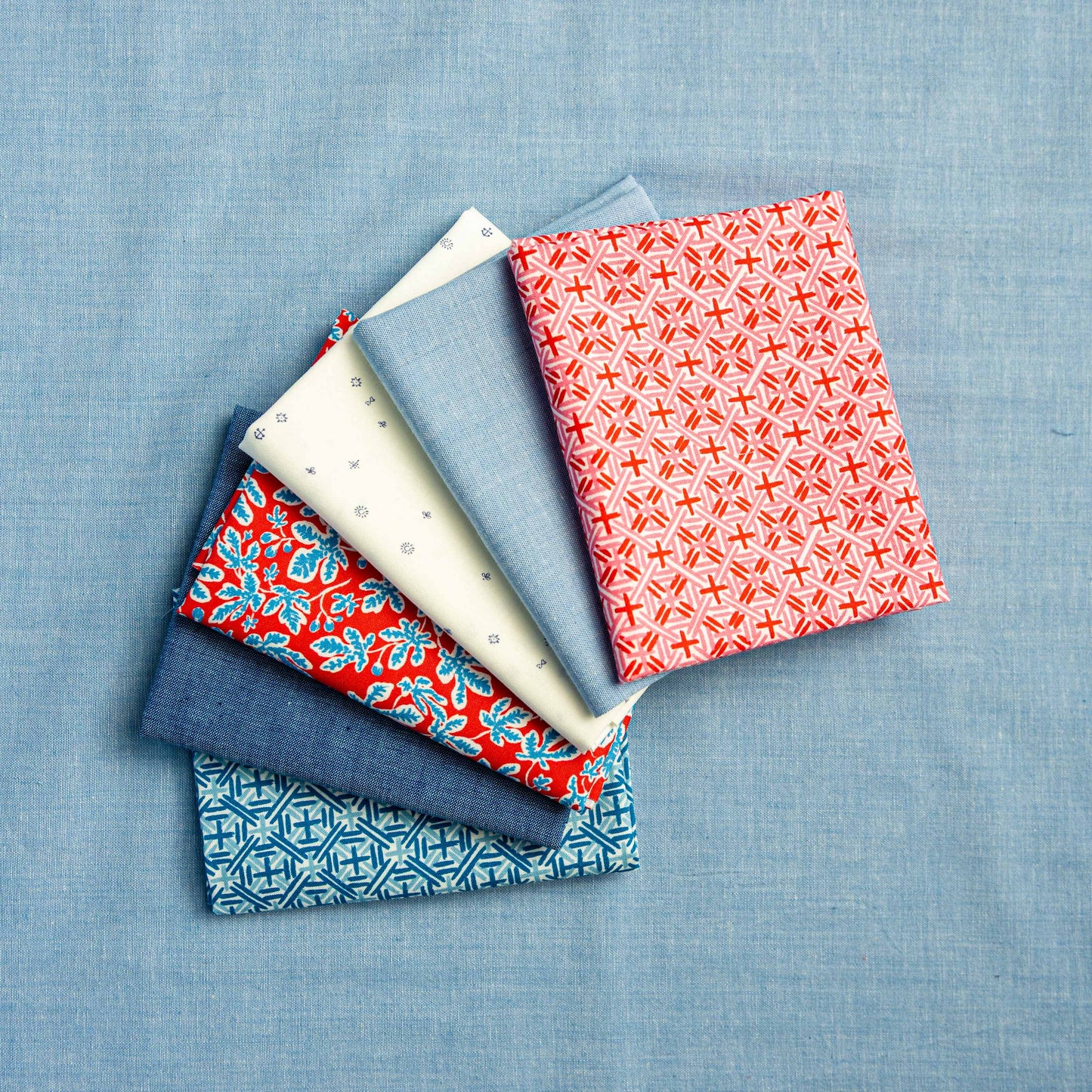 Preppy Americana 6 pc Fat Quarter Bundle