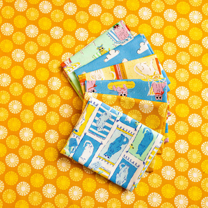 Poolside Purrfection Mini  6 pc Fat Quarter Bundle