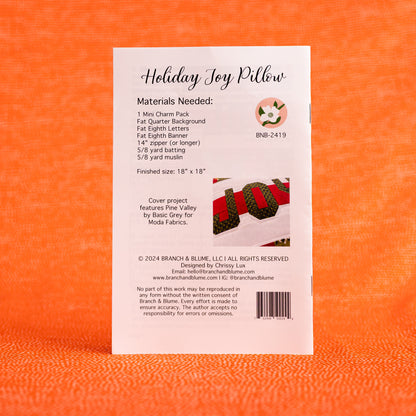 Holiday Joy Pillow Pattern