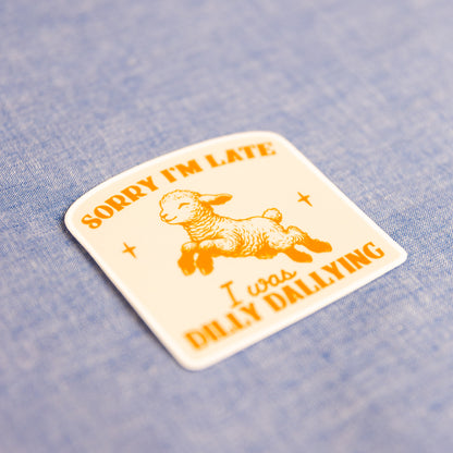 Sorry I'm Late - Sticker by Yarnival Stickers