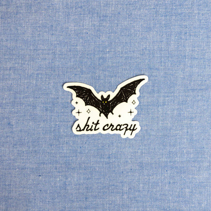 BatShit Crazy - Sticker by Yarnival Stickers