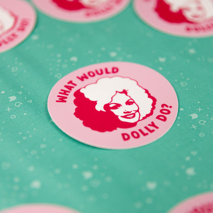 What Would Dolly Do Sticker - Yarnival