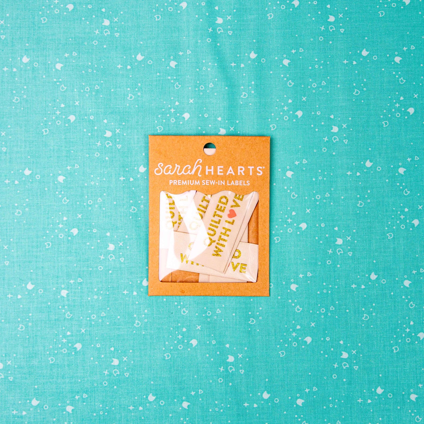 Quilted with Love Gold Woven Labels by Sarah Hearts