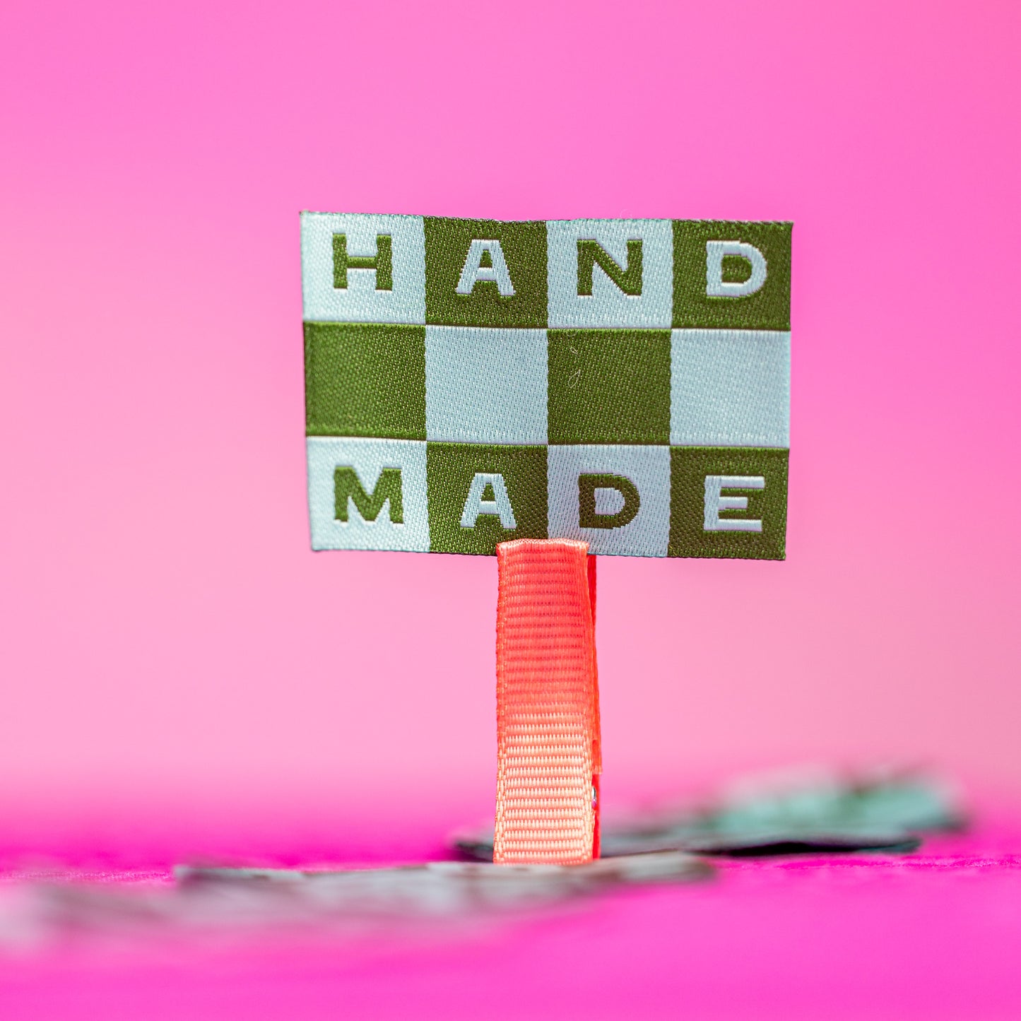 Handmade Checkerboard Large Garment Labels by Matchy Matchy