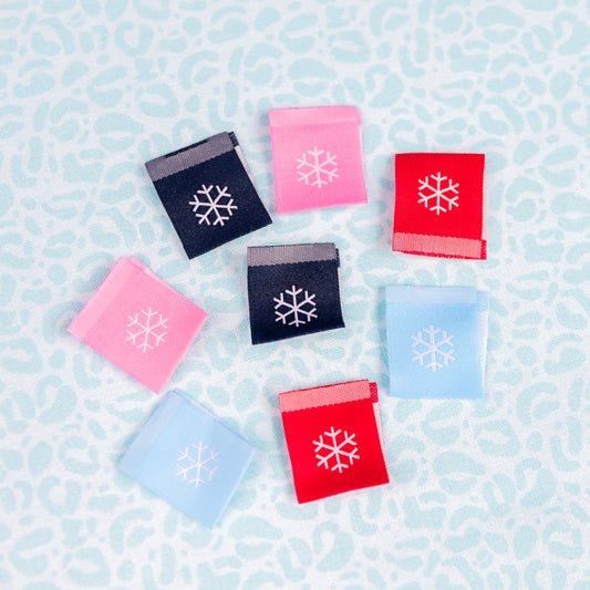 Snowflakes - Woven Sewing Labels by LollyTags