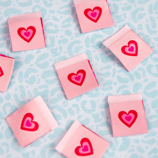Expanding Heart - Woven Sewing Labels by LollyTags