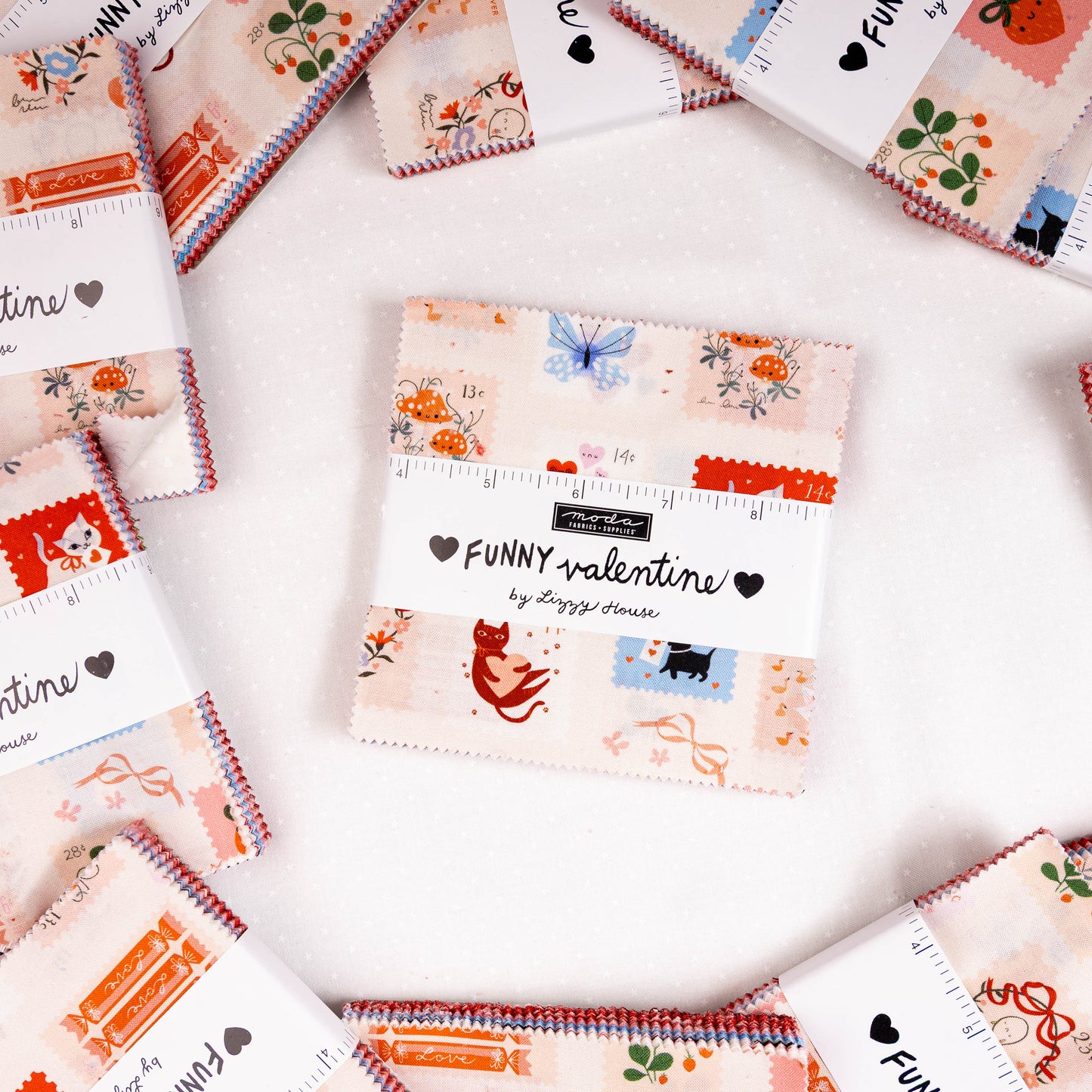 Funny Valentine Charm Pack 37140PP by Lizzy House