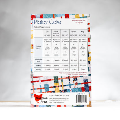 Plaidy Cake Pattern