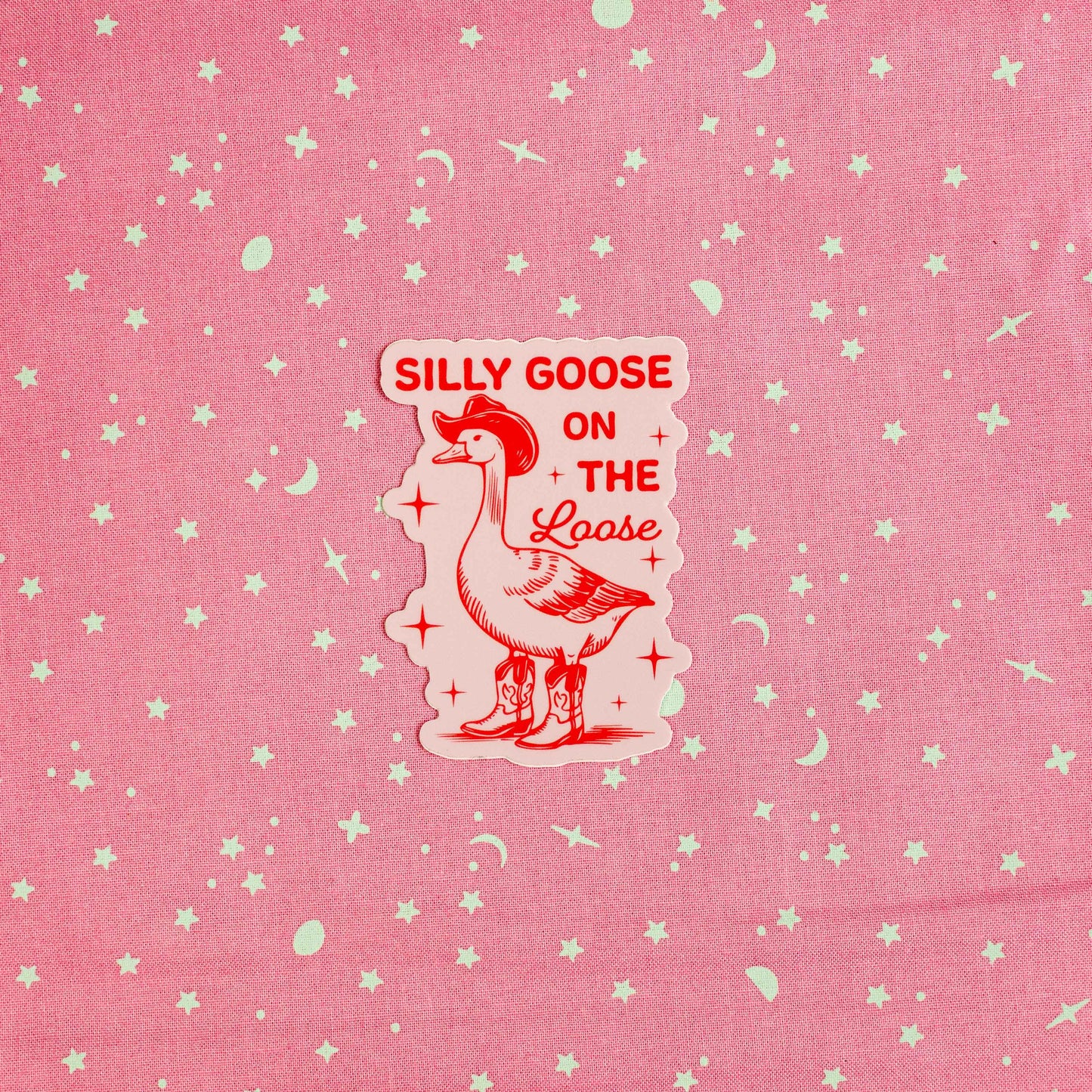Silly Goose on the Loose - Sticker by Yarnival Stickers