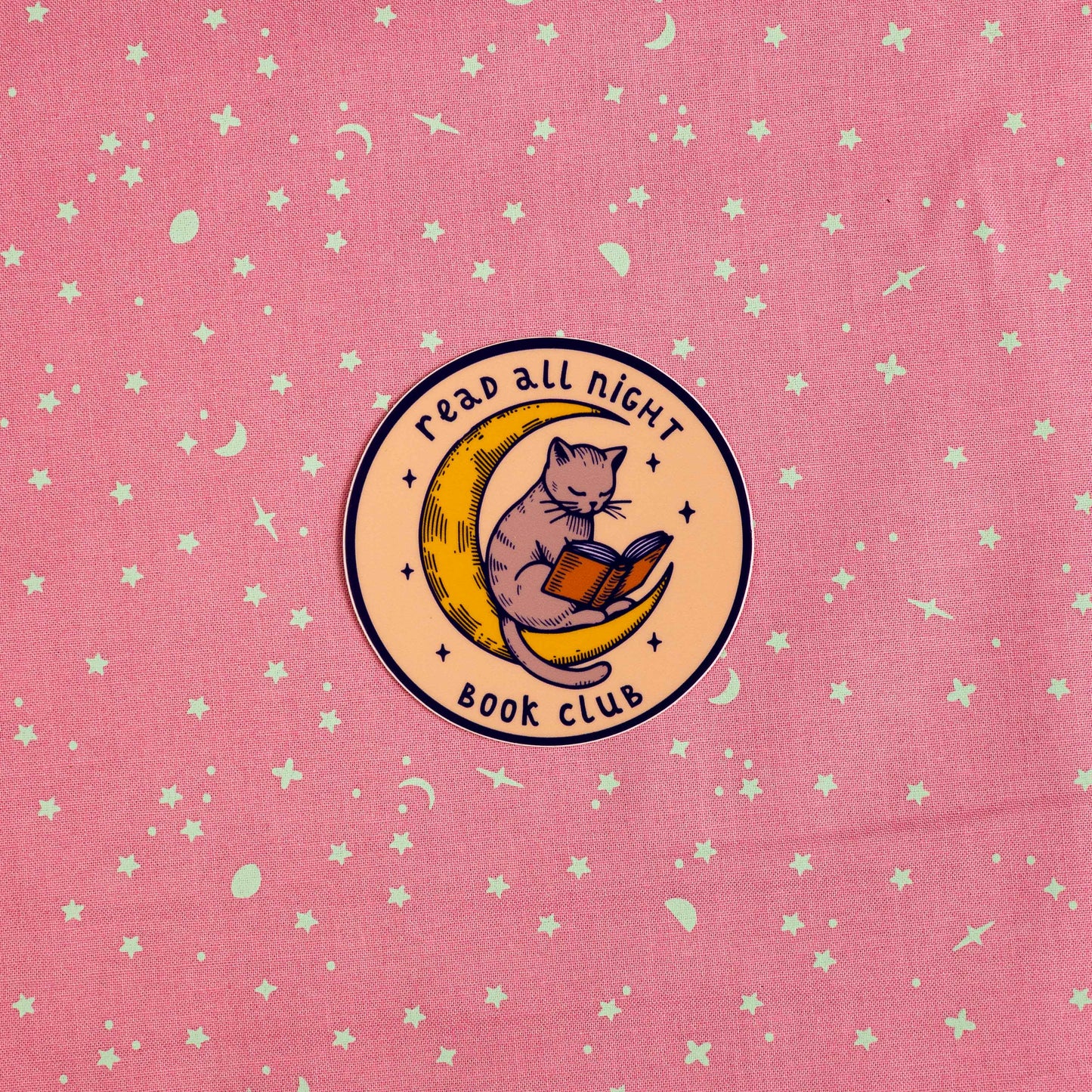 Read All Night Book Club - Sticker by Yarnival Stickers
