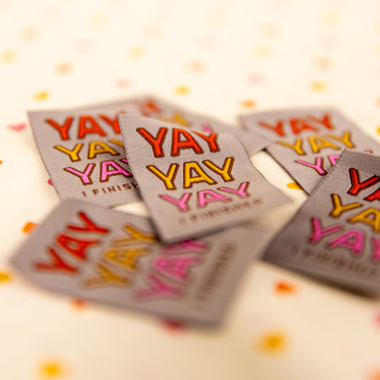 Yay I Finished! Label by Shelli Can