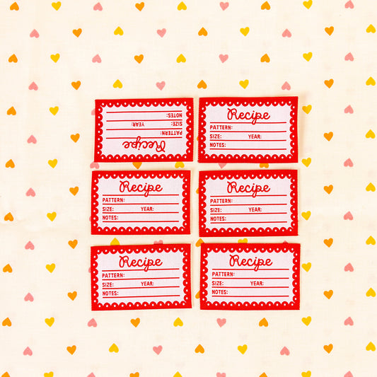 Recipe Card Label by Shelli Can