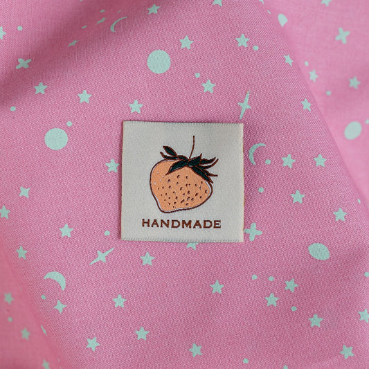 Peach Berry Woven Labels Labels by Minki Kim