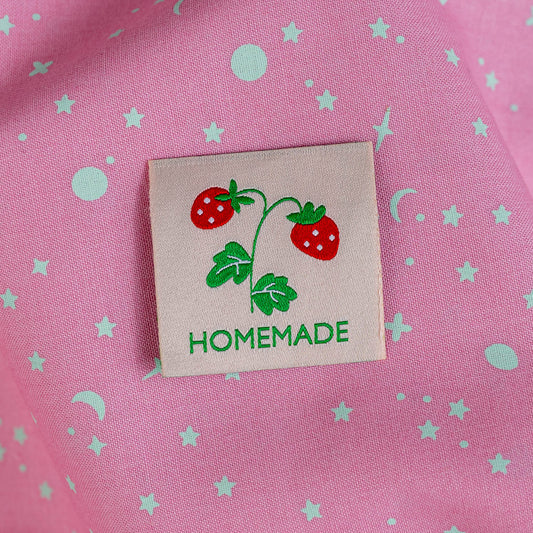 Pink Homemade Woven Labels by Minki Kim