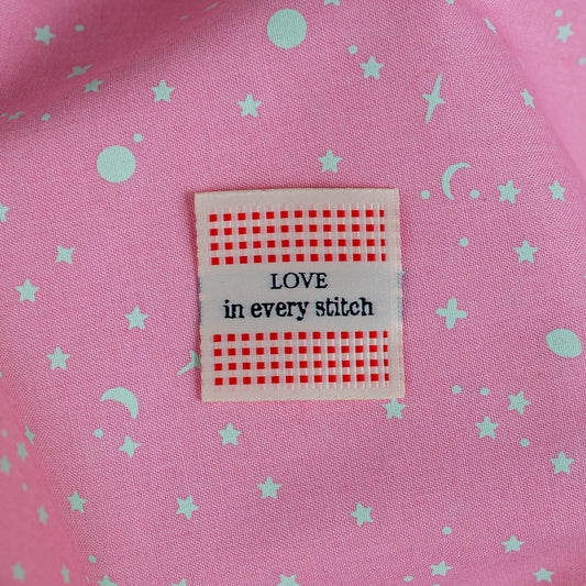 Check Love Woven Labels by Minki Kim