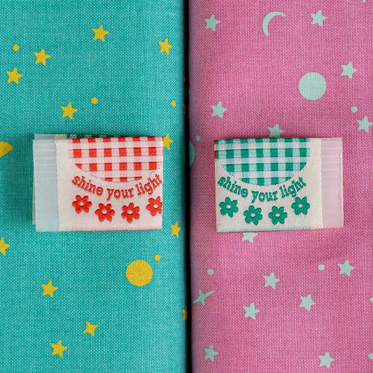 Shine Your Light Folded Woven Labels by Minki Kim