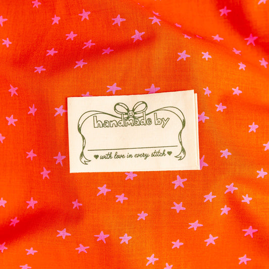 Happy Bow Quilt Labels by Cotton & Ochre