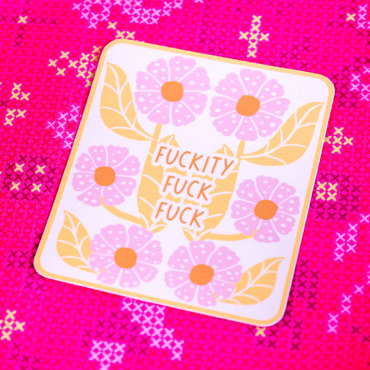 Fuckity Fuck Fuck - Sticker by Yarnival Stickers
