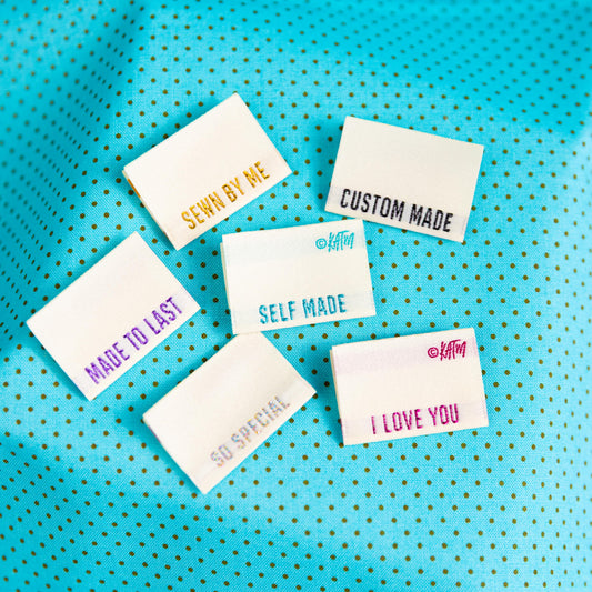 Metallic Side Seams (Cream) | 6 Sew-in Labels by Kylie and the Machine