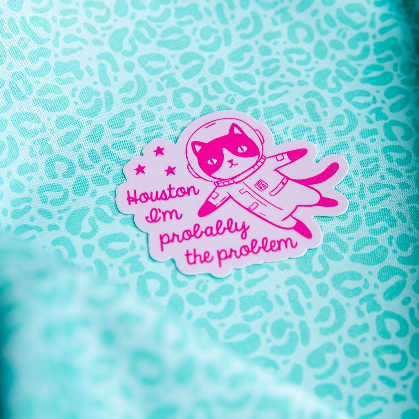 Houston I'm Probably the Problem - Sticker by Yarnival Stickers
