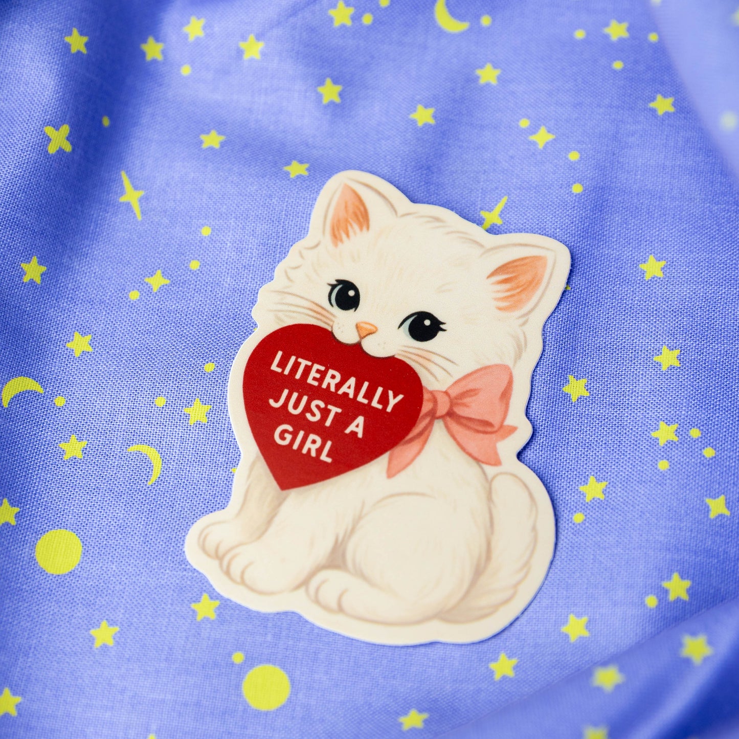Literally Just a Girl Kitty - Sticker by Inviting Affairs