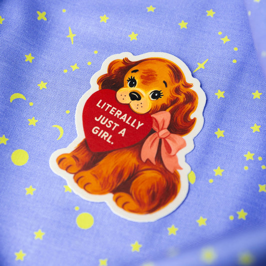 Literally Just a Girl Puppy - Sticker by Inviting Affairs