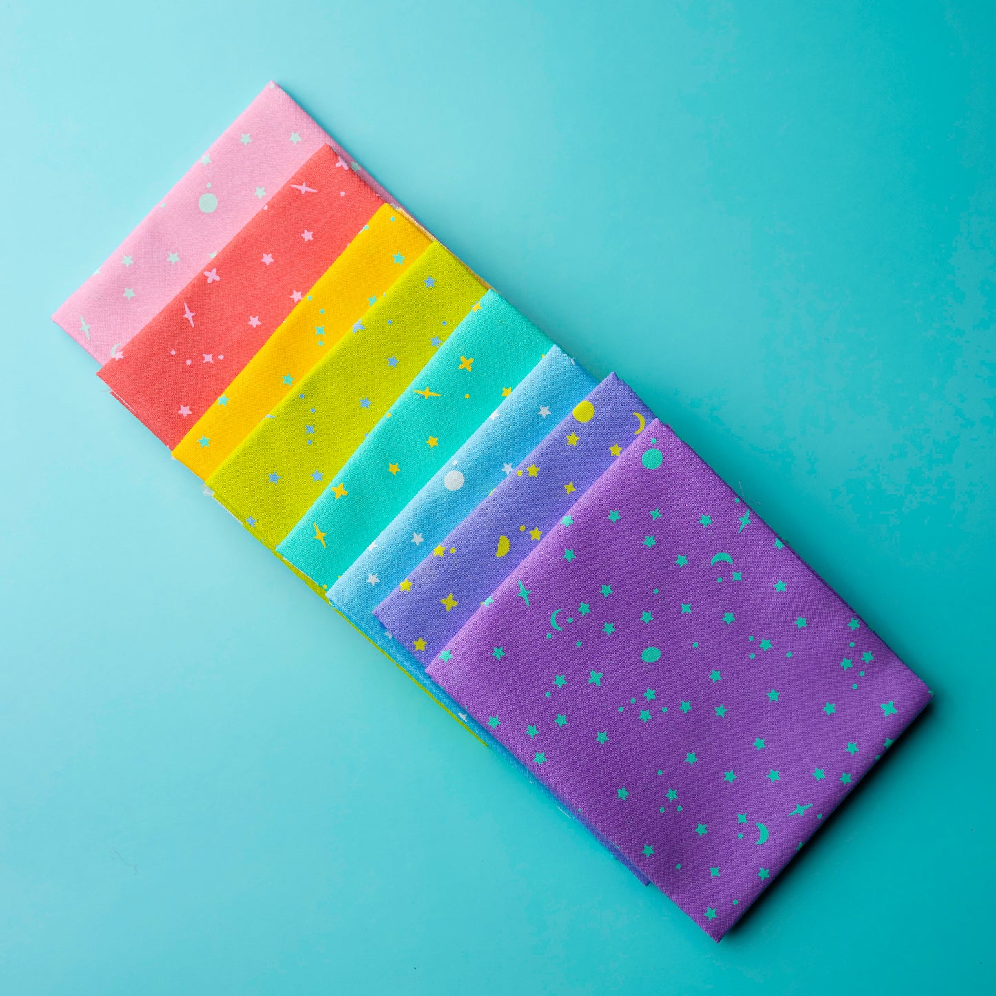 8 Piece Full Collection of Space Sprinkles Bundle From Tula Pink's True Colors