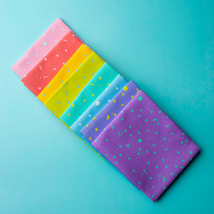 8 Piece Full Collection of Space Sprinkles Bundle From Tula Pink's True Colors