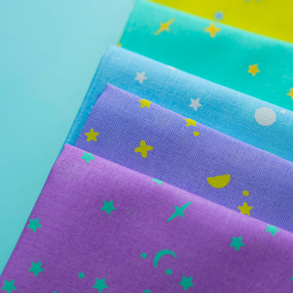 8 Piece Full Collection of Space Sprinkles Bundle From Tula Pink's True Colors