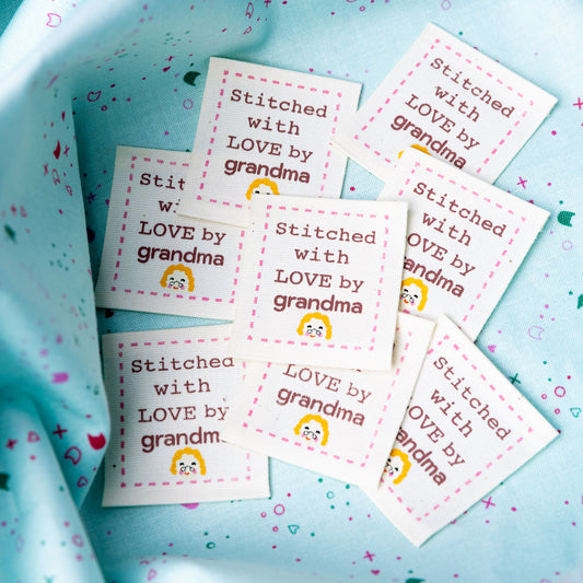 Stitched with Love By Grandma Cotton Labels by Minki Kim
