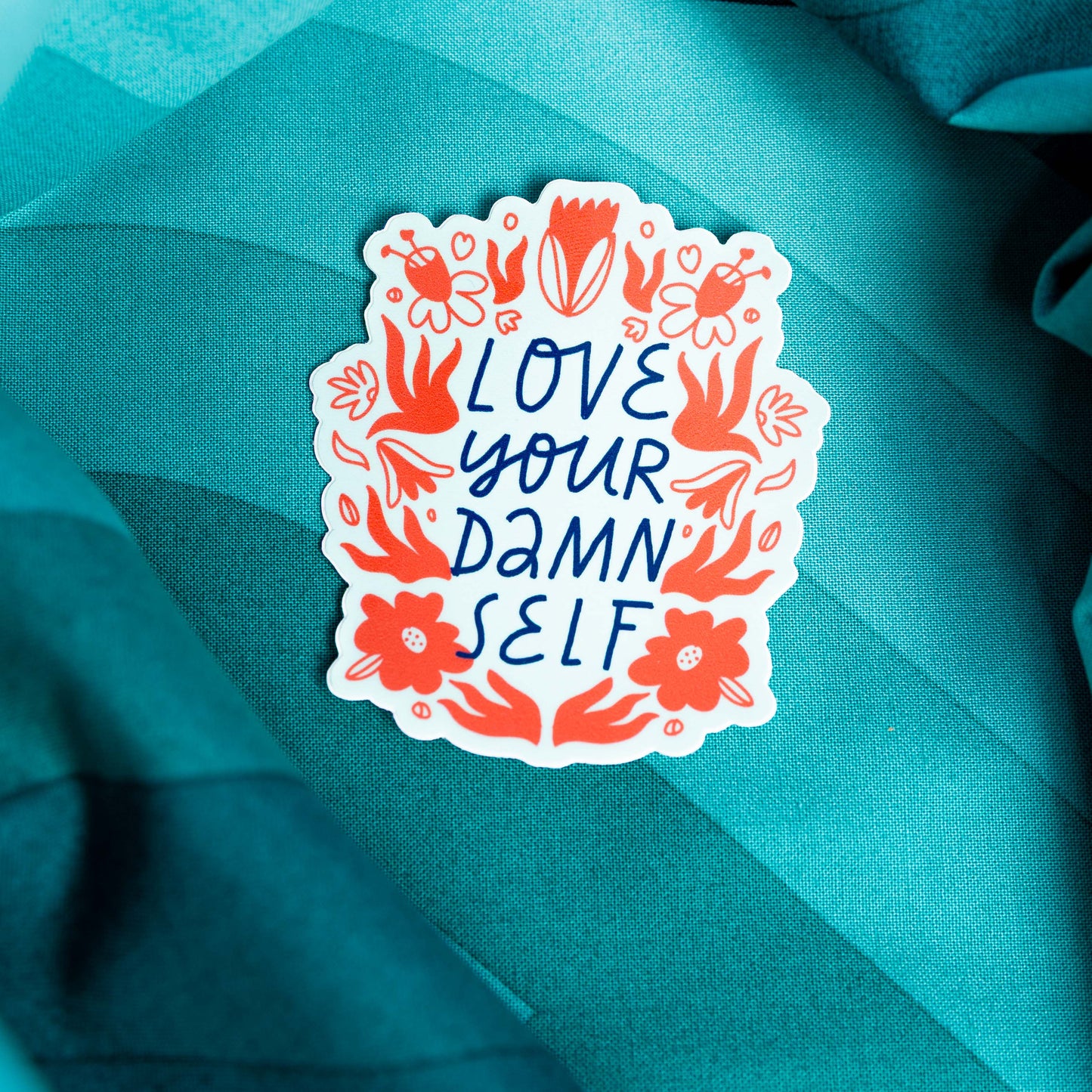 Love Your Damn Self Sticker by Yarnival Stickers