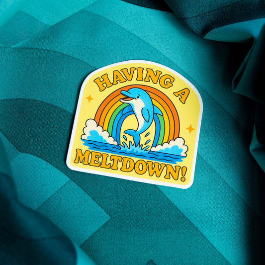Having a Meltdown  Sticker by Yarnival Stickers