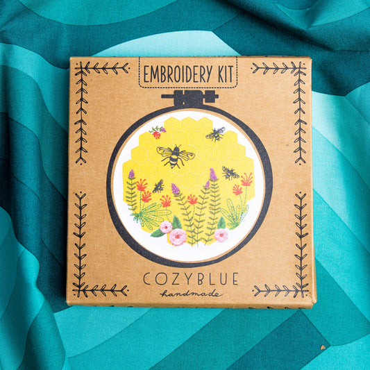 Bee Lovely Full Embroidery Kit by Cozy Blue Handmade