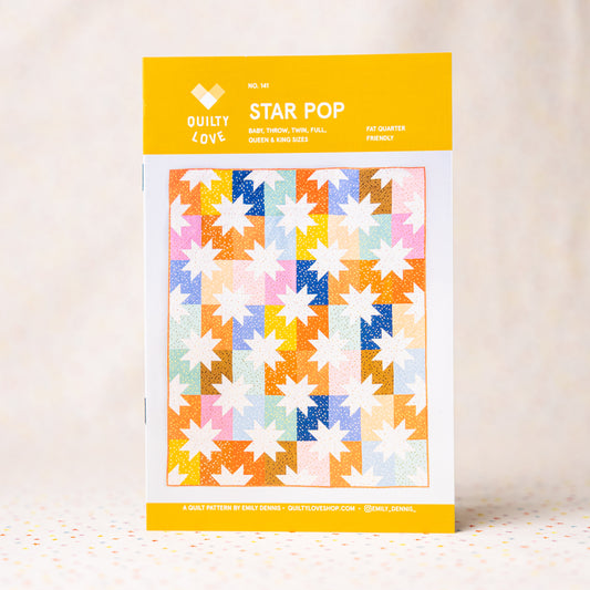 Star Pop Paper Pattern by Quilty Love