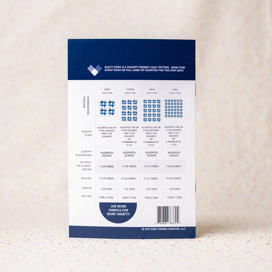 Quilty Stars Paper Pattern by Quilty Love