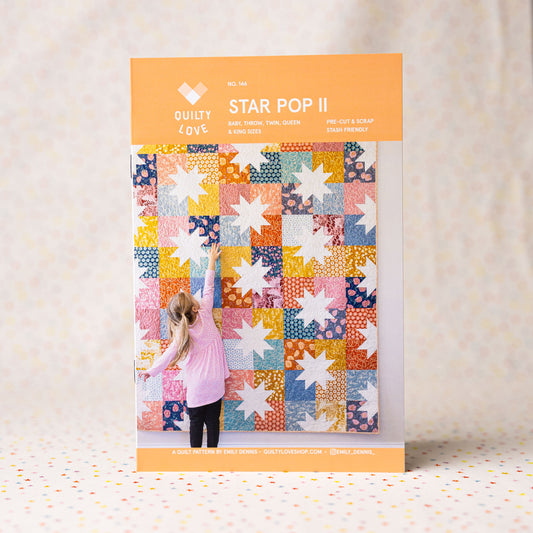 Star Pop II Paper Pattern by Quilty Love